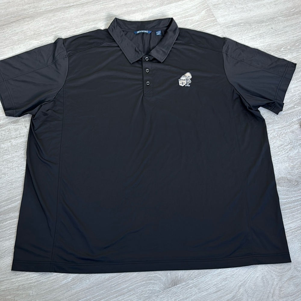 Cutter&Buck Men’s NFL New Orleans Saints Throwback Logo Polo Shirt Black size4XB
